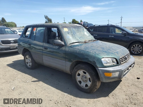 1999 Toyota RAV4 with VIN JT3GP10V9X7044726, listed as a Copart auction lot 55180935 with 196,509 mi miles and Salvage Title. Bid and sale history available at DreamBid. Image 4.