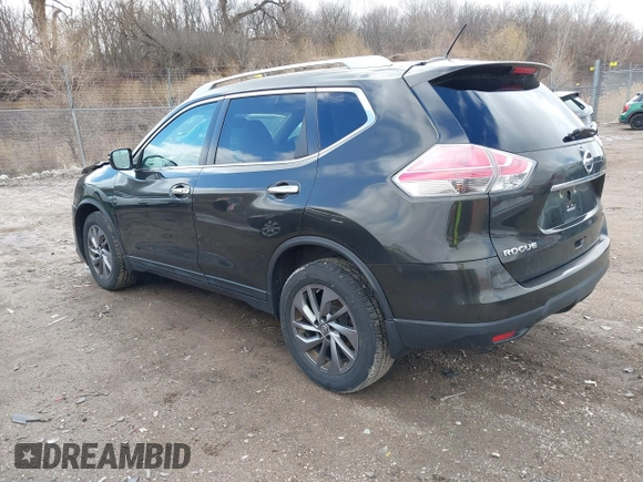 2016 Nissan Rogue SL with VIN 5N1AT2MV3GC751112, listed as a IAAI auction lot 41850843 with 114,420 mi miles and . Bid and sale history available at DreamBid. Image 3.
