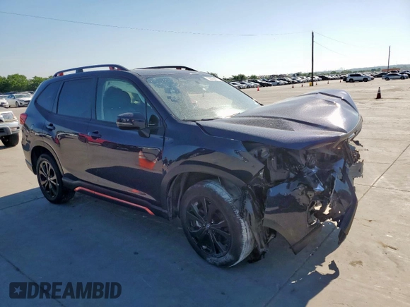 2022 Subaru Forester Special Sports with VIN JF2SKAJC6NH504922, listed as a Copart auction lot 58099205 with 47,648 mi miles and Salvage title. Bid and sale history available at DreamBid. Image 4.