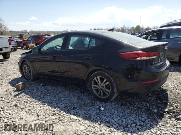 2018 Hyundai Elantra SEL with VIN 5NPD84LF9JH227287, listed as a Copart auction lot 52342855 with 81,687 mi miles and Salvage Title. Bid and sale history available at DreamBid. Image 2.