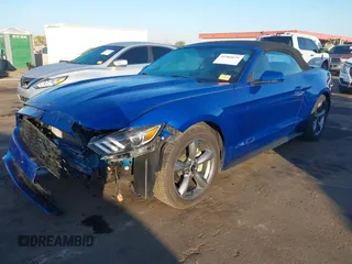 2017 Ford Mustang V6 with VIN 1FATP8EM7H5230609, listed as a IAAI auction lot 41466675 with 25,841 mi miles and . Bid and sale history available at carsss.com. Image 2.
