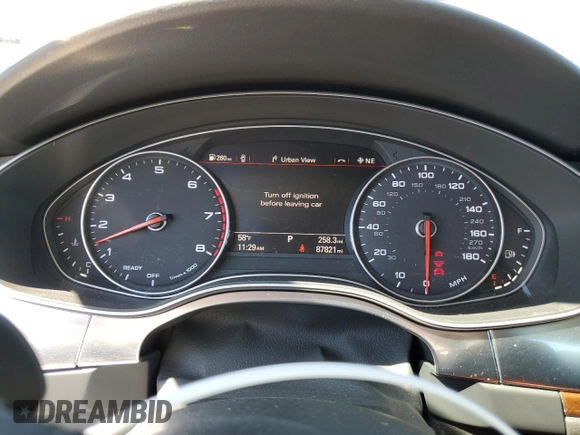2018 Audi A6 Premium Plus with VIN WAUG3AFC8JN025842, listed as a Copart auction lot 53293035 with 87,821 mi miles and Clean Title. Bid and sale history available at carsss.com. Image 9.