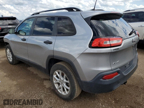 2016 Jeep Cherokee Sport with VIN 1C4PJMAB4GW203807, listed as a Copart auction lot 61429655 with 96,128 mi miles and Salvage title. Bid and sale history available at DreamBid. Image 2.