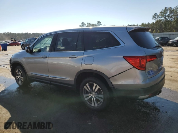 2017 Honda Pilot EX-L with VIN 5FNYF6H56HB030217, listed as a Copart auction lot 43574145 with 91,996 mi miles and Salvage Title. Bid and sale history available at DreamBid. Image 2.