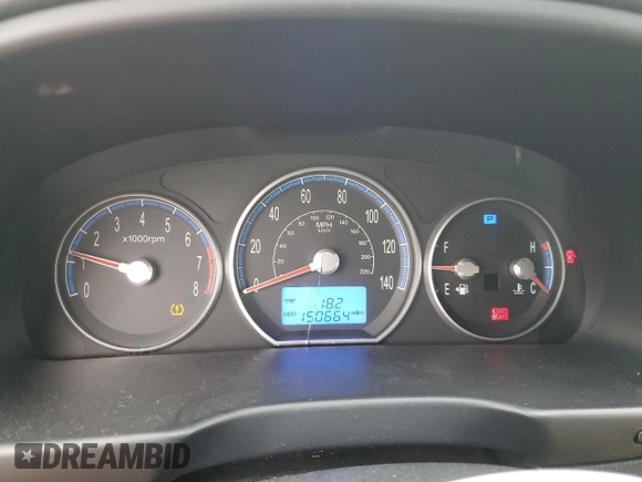 2009 Hyundai Santa Fe SE with VIN 5NMSH73E19H307952, listed as a Copart auction lot 49576545 with 150,664 mi miles and Salvage title. Bid and sale history available at DreamBid. Image 9.