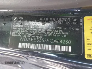 2009 BMW 6 Series 650i z VIN WBAEB53539CX64230, wystawiony jako IAAI lot #41827275 z przebiegiem 108 260 mil mil oraz . Historia ofert i sprzedaży dostępna na DreamBid. Obrazek 9.