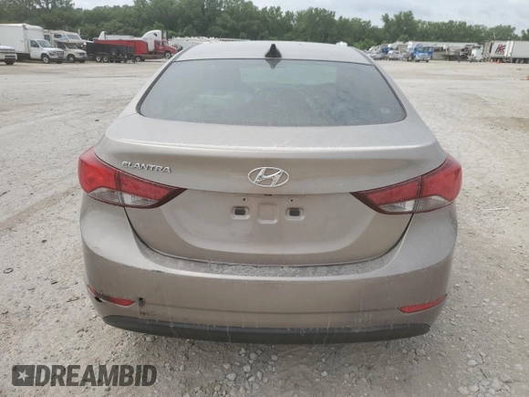2016 Hyundai Elantra SE with VIN 5NPDH4AE3GH709935, listed as a Copart auction lot 60937225 with 158,158 mi miles and Clean title. Bid and sale history available at DreamBid. Image 6.