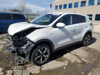 2020 Kia Sportage LX with VIN KNDPMCAC3L7641720, listed as a Copart auction lot 46165115 with 36,806 mi miles and Salvage Title. Bid and sale history available at carsss.com. Image 1.