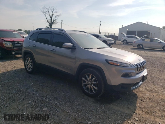 2014 Jeep Cherokee Limited with VIN 1C4PJMDS7EW210615, listed as a Copart auction lot 64308365 with 185,162 mi miles and Clean title. Bid and sale history available at DreamBid. Image 4.