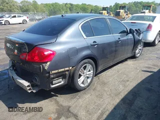 2011 Infiniti G25 Journey with VIN JN1DV6AP7BM831186, listed as a IAAI auction lot 42076873 with 288,346 mi miles. Bid and sale history available at carsss.com. Image 4.