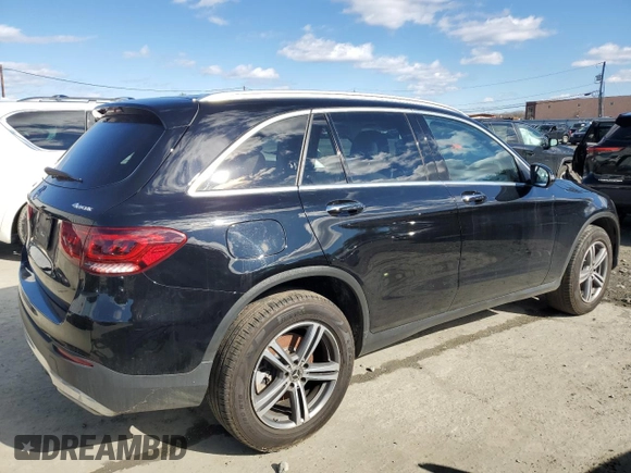 2020 Mercedes-Benz GLC with VIN WDC0G8EB2LF755117, listed as a Copart auction lot 44965135 with 45,725 mi miles and Salvage Title. Bid and sale history available at carsss.com. Image 3.