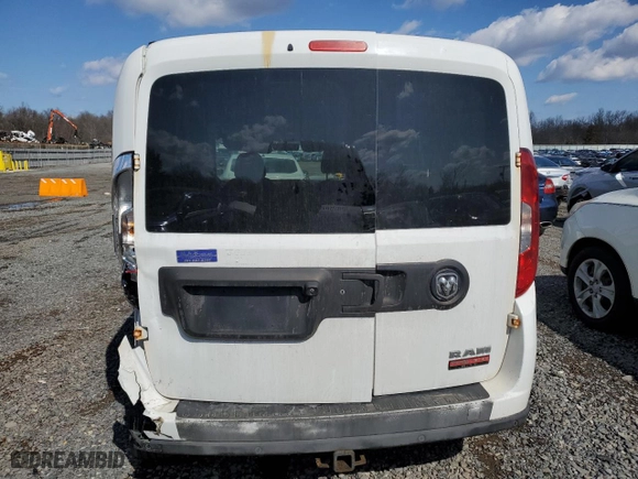 2015 Ram ProMaster City Cargo Van Tradesman SLT with VIN ZFBERFBT0F6A65061, listed as a Copart auction lot 49790455 with 194,645 mi miles and Salvage Title. Bid and sale history available at carsss.com. Image 6.