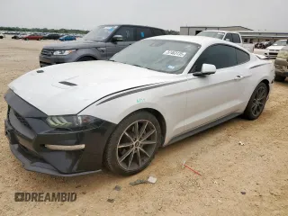 2018 Ford Mustang EcoBoost with VIN 1FA6P8TH7J5184109, listed as a Copart auction lot 57463135 with 62,864 mi miles and Salvage title. Bid and sale history available at DreamBid. Image 1.