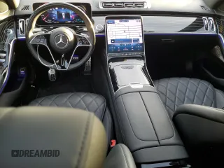 2022 Mercedes-Benz S 580 with VIN W1K6G7GB2NA122680, listed as a Copart auction lot 66226862 with 7,547 mi miles and . Bid and sale history available at DreamBid. Image 8.