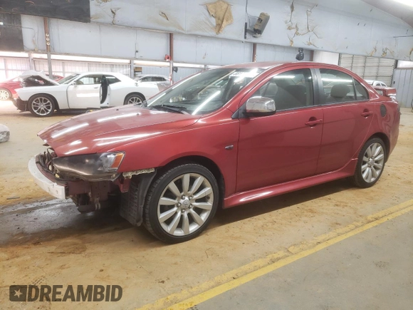 2011 Mitsubishi Lancer GTS with VIN JA32U8FW9BU025481, listed as a Copart auction lot 88100745 with 117,975 mi miles and Salvage Title. Bid and sale history available at carsss.com. Image 1.