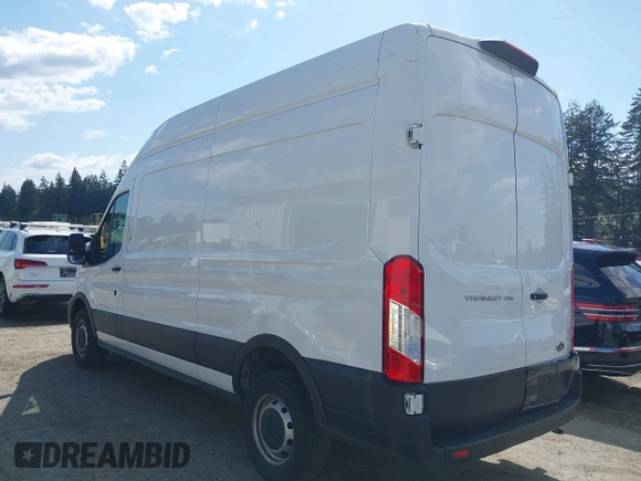 2023 Ford Transit Cargo with VIN 1FTBR1X84PKB02027, listed as a IAAI auction lot 42062820 with 79,813 mi miles and . Bid and sale history available at DreamBid. Image 3.