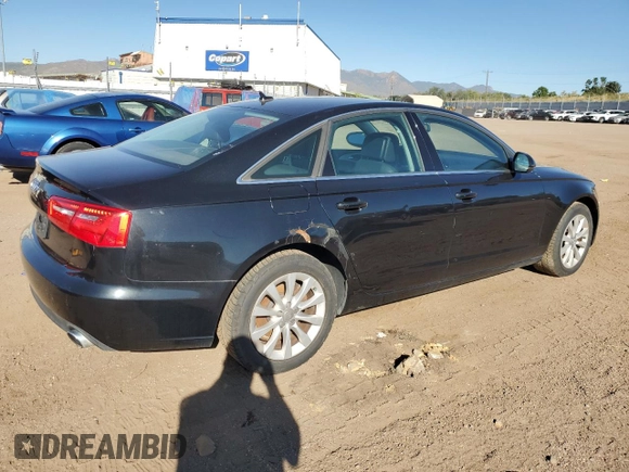 2012 Audi A6 2.0T Premium with VIN WAUCFAFC8CN064598, listed as a Copart auction lot 73256394 with 160,995 mi miles and Clean Title. Bid and sale history available at carsss.com. Image 3.