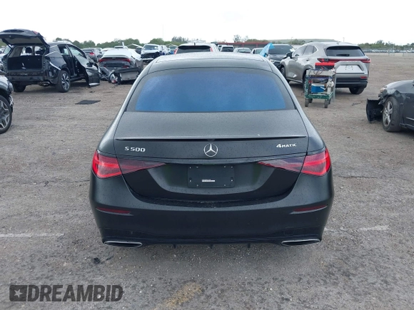 2022 Mercedes-Benz S 500 with VIN W1K6G6DB0NA148354, listed as a IAAI auction lot 41724082 with 34,116 mi miles and . Bid and sale history available at DreamBid. Image 16.