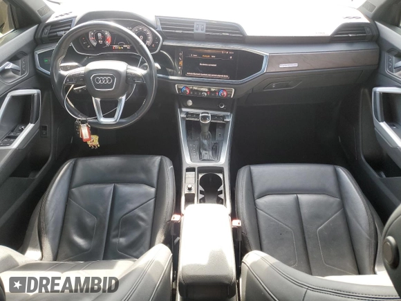 2020 Audi Q3 S line Prestige with VIN WA1FECF34L1106071, listed as a Copart auction lot 55766115 with 136,041 mi miles and Salvage title. Bid and sale history available at DreamBid. Image 8.
