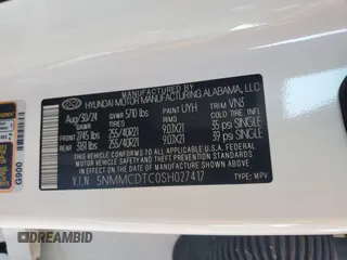 2025 Genesis GV70 Sport с VIN 5NMMCDTC0SH027417, выставлен на аукционе Copart как лот 63877005 с пробегом 940 миль миль и Списание • Salvage title. История ставок и продаж доступна на DreamBid. Изображение 13.