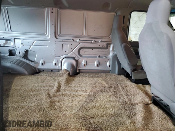 2011 Ford Econoline Cargo Commercial with VIN 1FTNE1EW6BDB02070, listed as a Copart auction lot 58601985 with 58,381 mi miles and Salvage title. Bid and sale history available at DreamBid. Image 11.