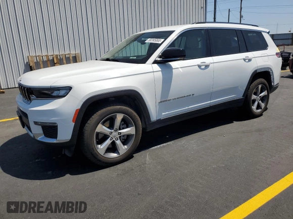 2021 Jeep Grand Cherokee Limited with VIN 1C4RJKBG5M8194882, listed as a Copart auction lot 58395065 with 76,633 mi miles and Salvage title. Bid and sale history available at DreamBid. Image 1.