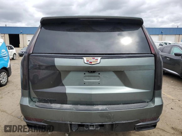 2023 Cadillac Escalade 4WD Sport with VIN 1GYS4FKL0PR211660, listed as a Copart auction lot 53111135 with 26,353 mi miles and Clean title. Bid and sale history available at DreamBid. Image 6.