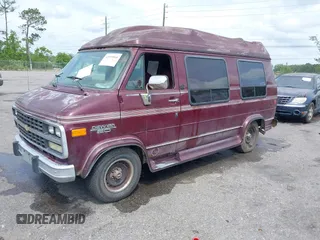 1994 Chevrolet Chevy Van z VIN 1GBEG25K4RF177057, wystawiony jako IAAI lot #42090808 z przebiegiem 123 654 mil mil oraz . Historia ofert i sprzedaży dostępna na DreamBid. Obrazek 2.