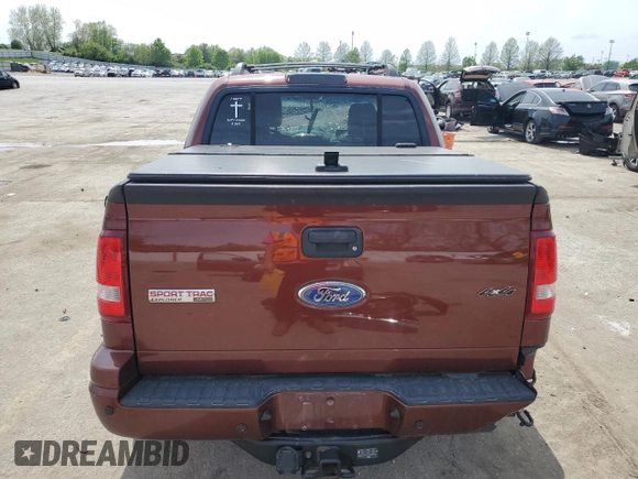 2010 Ford Explorer Sport Trac Limited with VIN 1FMEU5D83AUA56947, listed as a Copart auction lot 54004565 with Not provided miles and Salvage title. Bid and sale history available at DreamBid. Image 6.