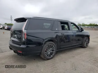 2024 Cadillac Escalade ESV AWD V-Series with VIN 1GYS4SK9XRR381010, listed as a Copart auction lot 56686185 with Not provided miles and Salvage title. Bid and sale history available at DreamBid. Image 3.