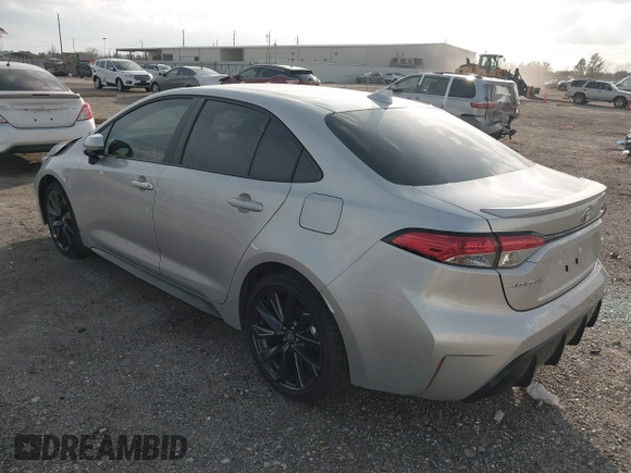 2025 Toyota Corolla SE with VIN 5YFS4MCE7SP217887, listed as a IAAI auction lot 41487259 with 3,515 mi miles. Bid and sale history available at carsss.com. Image 3.