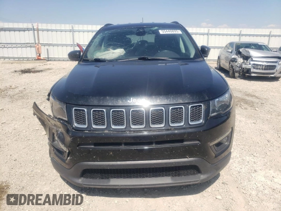 2018 Jeep Compass Altitude with VIN 3C4NJDBBXJT493439, listed as a Copart auction lot 58664835 with 96,928 mi miles and Salvage title. Bid and sale history available at DreamBid. Image 5.