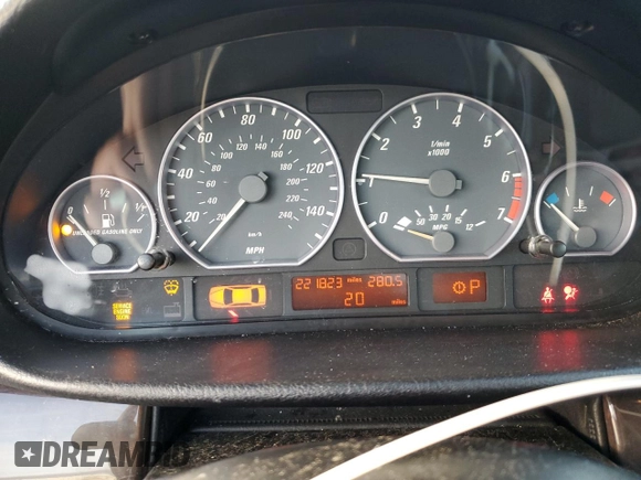 2001 BMW 3 Series 330Ci with VIN WBABS53491JU81647, listed as a Copart auction lot 84966314 with 221,823 mi miles and Salvage Title. Bid and sale history available at carsss.com. Image 9.