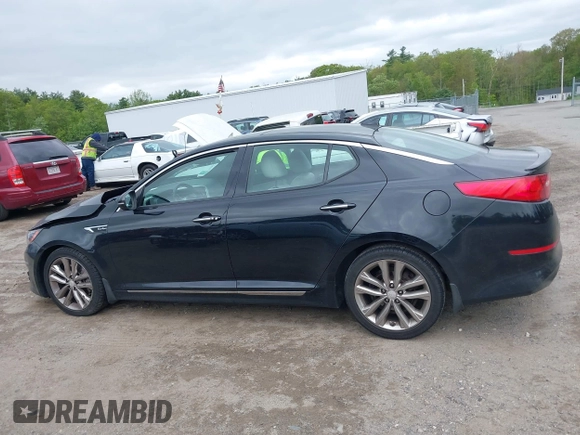2015 Kia Optima SX Turbo with VIN 5XXGR4A69FG365072, listed as a IAAI auction lot 42295872 with 121,269 mi miles and . Bid and sale history available at DreamBid. Image 14.