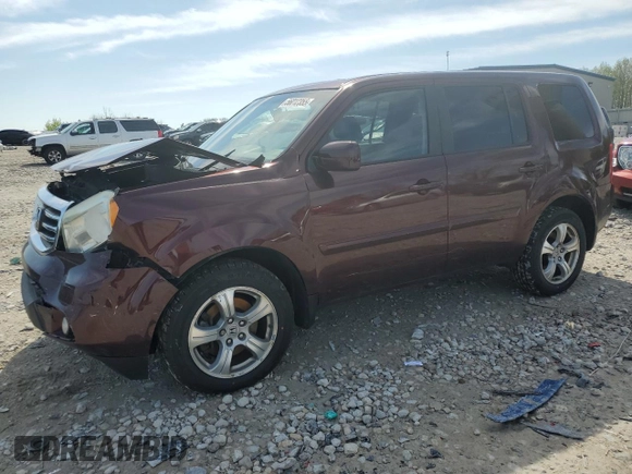 2013 Honda Pilot EX-L with VIN 5FNYF4H50DB034990, listed as a Copart auction lot 56012355 with 242,602 mi miles and Clean Title. Bid and sale history available at DreamBid. Image 1.