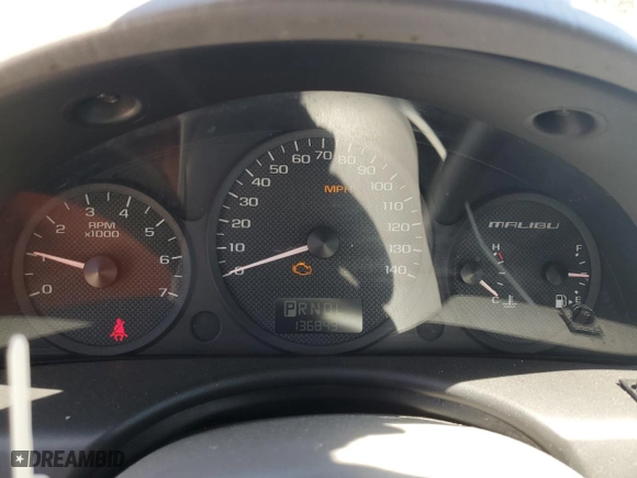 2005 Chevrolet Malibu with VIN 1G1ZS52F55F274758, listed as a Copart auction lot 53556275 with 136,849 mi miles and Salvage Title. Bid and sale history available at carsss.com. Image 9.