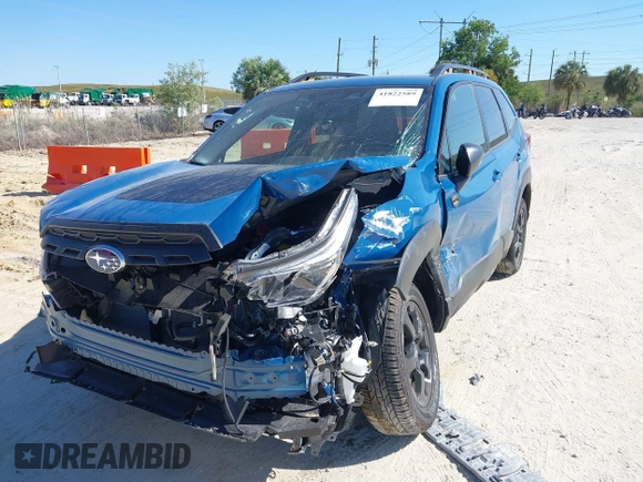 2024 Subaru Forester Wilderness with VIN JF2SKAJC3RH504740, listed as a IAAI auction lot 41822589 with 6,582 mi miles. Bid and sale history available at carsss.com. Image 17.