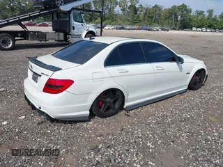 2012 Mercedes-Benz C 63 AMG with VIN WDDGF7HB3CA657178, listed as a IAAI auction lot 40203893 with 91,295 mi miles and . Bid and sale history available at carsss.com. Image 4.