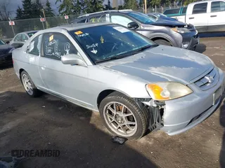 2002 Honda Civic EX with VIN 1HGEM219X2L083099, listed as a IAAI auction lot 41425387 with 1 mi miles. Bid and sale history available at carsss.com. Image 1.