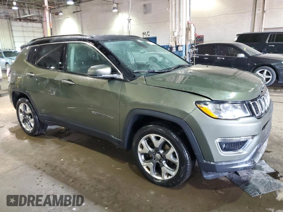 2018 Jeep Compass Limited with VIN 3C4NJDCB8JT418740, listed as a Copart auction lot 52422155 with 184,940 mi miles and Clean Title. Bid and sale history available at DreamBid. Image 4.