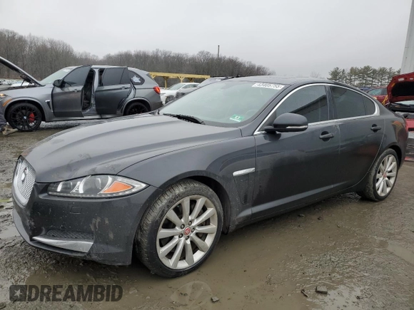 2014 Jaguar XF V6 SC with VIN SAJWJ0EF8E8U20460, listed as a Copart auction lot 43405755 with 83,834 mi miles and Salvage Title. Bid and sale history available at carsss.com. Image 1.