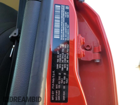 2015 Jeep Renegade Latitude with VIN ZACCJABH8FPC05359, listed as a Copart auction lot 42190115 with 77,633 mi miles and Salvage Title. Bid and sale history available at carsss.com. Image 13.