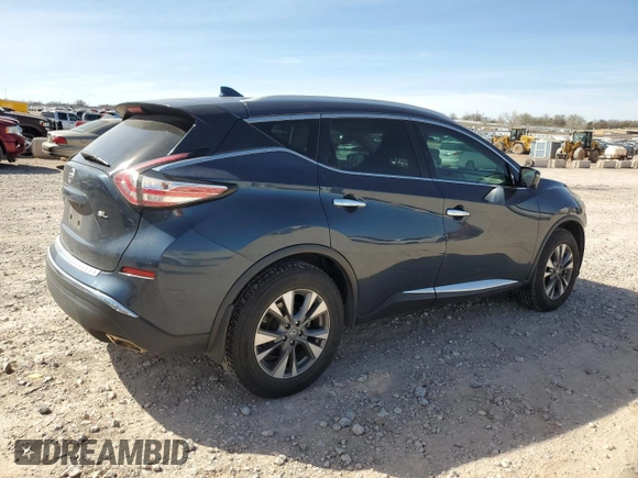 2017 Nissan Murano SL with VIN 5N1AZ2MG5HN120674, listed as a Copart auction lot 50034015 with 83,393 mi miles and Salvage Title. Bid and sale history available at DreamBid. Image 3.