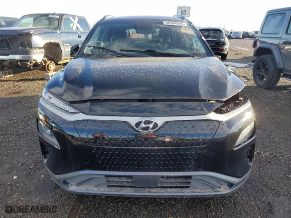 2020 Hyundai Kona Electric SEL with VIN KM8K23AGXLU063602, listed as a Copart auction lot 46584245 with NaN miles and Clean Title. Bid and sale history available at carsss.com. Image 5.