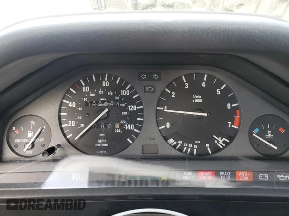 1988 BMW 3 Series 325iS with VIN WBAAA2301J8260853, listed as a Copart auction lot 50650065 with 69,064 mi miles and Salvage Title. Bid and sale history available at carsss.com. Image 9.