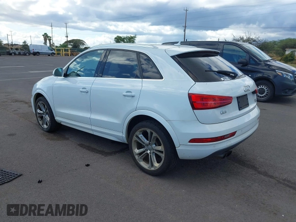 2016 Audi Q3 Premium Plus with VIN WA1EFCFS1GR006968, listed as a IAAI auction lot 42036018 with 77,329 mi miles and . Bid and sale history available at DreamBid. Image 3.