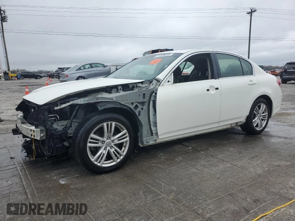 2013 Infiniti G37 Journey with VIN JN1CV6AP6DM719087, listed as a Copart auction lot 51229035 with 166,897 mi miles and Salvage Title. Bid and sale history available at DreamBid. Image 1.