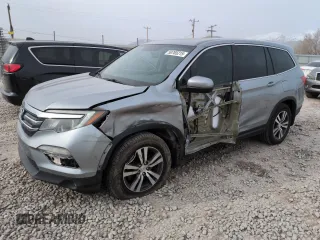 2018 Honda Pilot EX-L with VIN 5FNYF6H57JB071851, listed as a Copart auction lot 50765215 with 55,420 mi miles and Salvage Title. Bid and sale history available at carsss.com. Image 1.