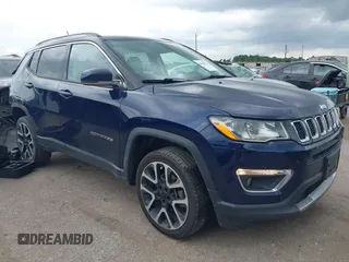 2018 Jeep Compass Limited with VIN 3C4NJDCB8JT206081, listed as a IAAI auction lot 42400790 with 127,931 mi miles and . Bid and sale history available at DreamBid. Image 1.