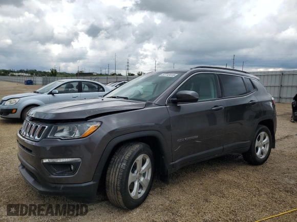 2019 Jeep Compass Latitude с VIN 3C4NJCBB8KT749475, выставлен на аукционе Copart как лот 57712415 с пробегом 43 119 миль миль и Списание • Salvage title. История ставок и продаж доступна на DreamBid. Изображение 1.